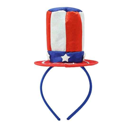Red, White &#x26; Blue Stars &#x26; Stripes Hat Headband by Celebrate It&#x2122;